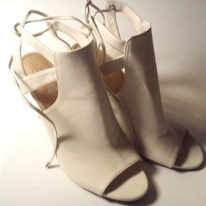 Brash leather heels